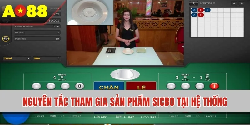 Nguyên tắc tham gia sản phẩm sicbo tại hệ thống