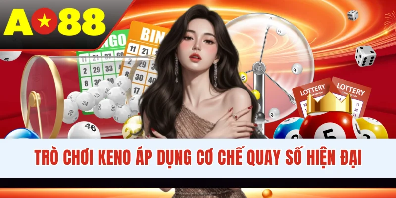 Trò chơi Keno áp dụng cơ chế quay số hiện đại